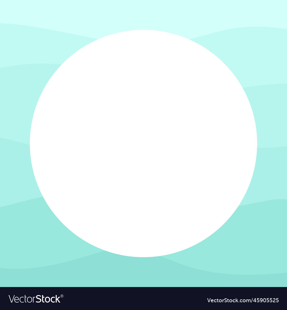 Round abstract gradient waves border monotone vector image Round abstract gradient waves border monotone