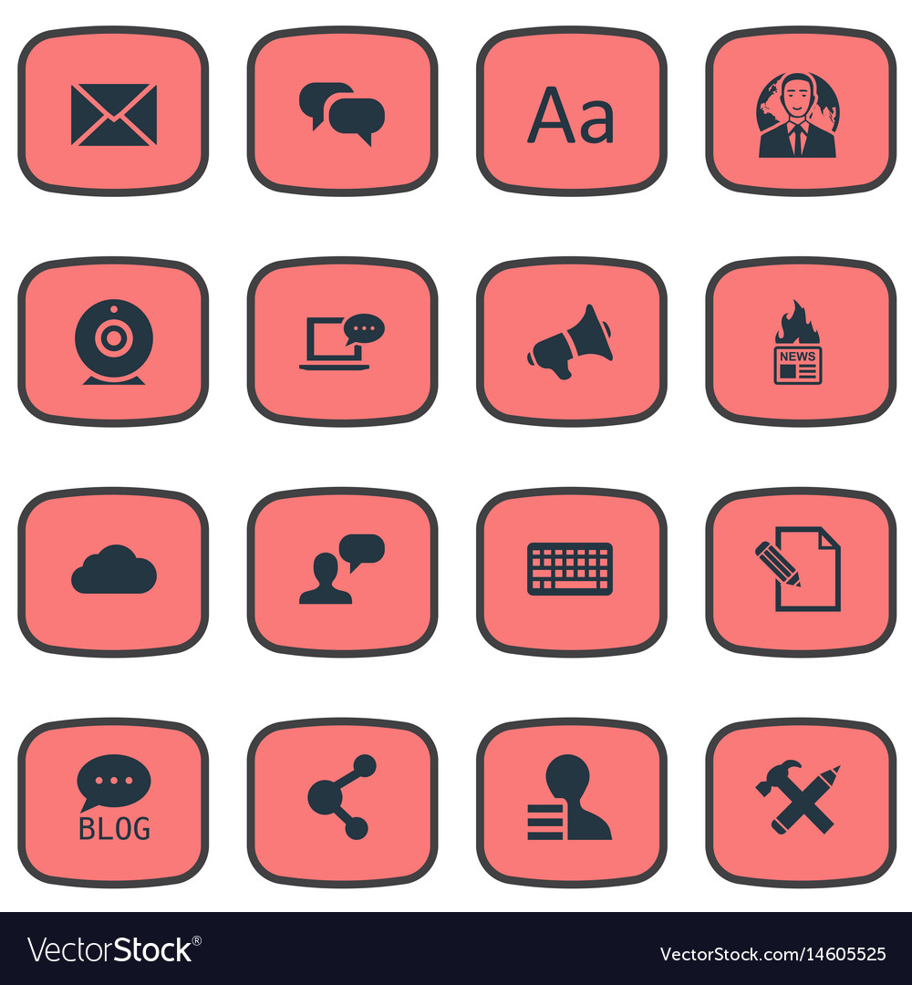 Set of simple user icons