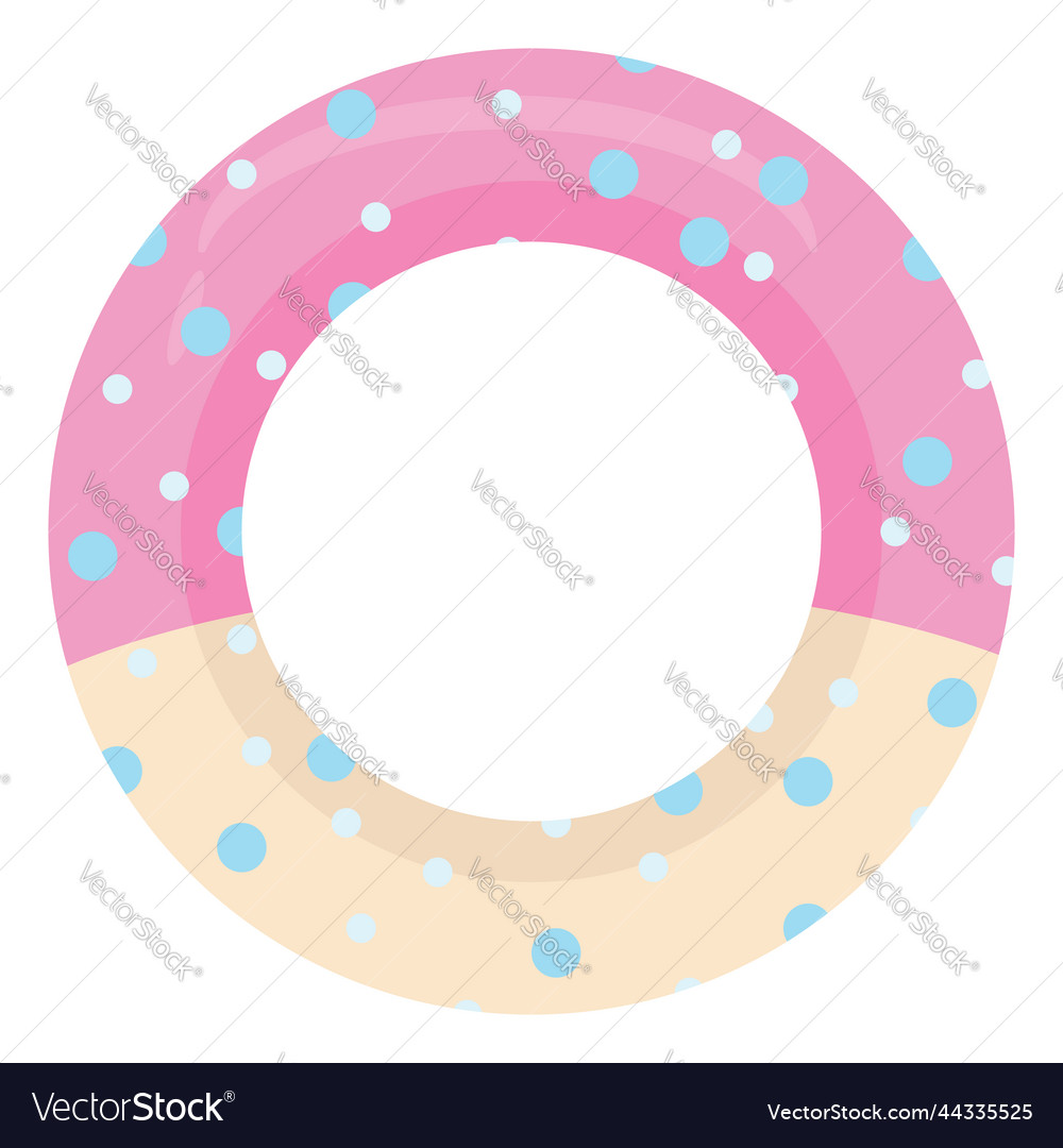 Swimming ring on a white background