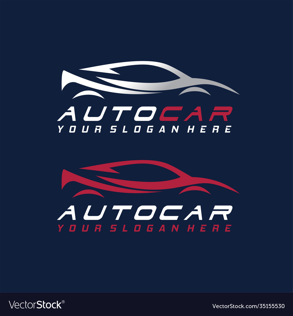 Abstract automotive car automotive logo Royalty Free Vector