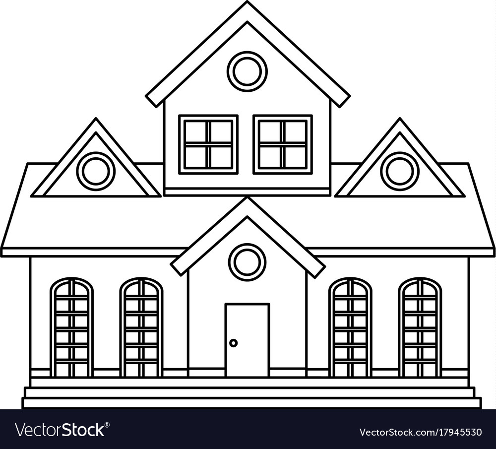 Beautiful Custom House Drawing and Photo Combination on a White Background  Stock Photo - Alamy