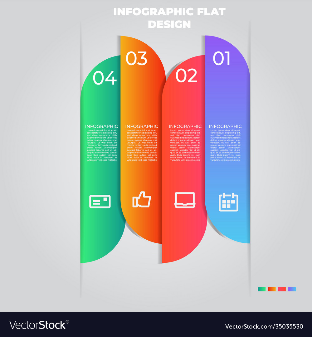 Business data visualization process chart Vector Image