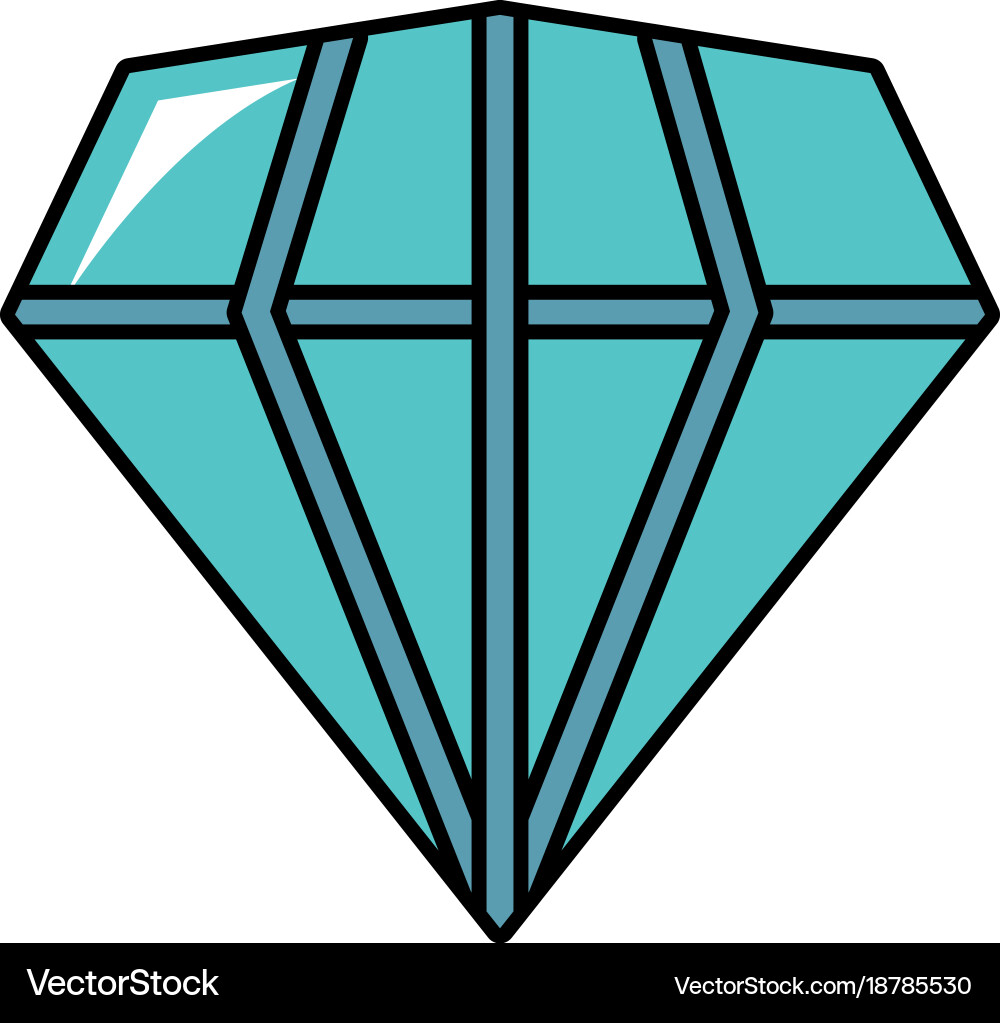 Diamond gem icon Royalty Free Vector Image - VectorStock
