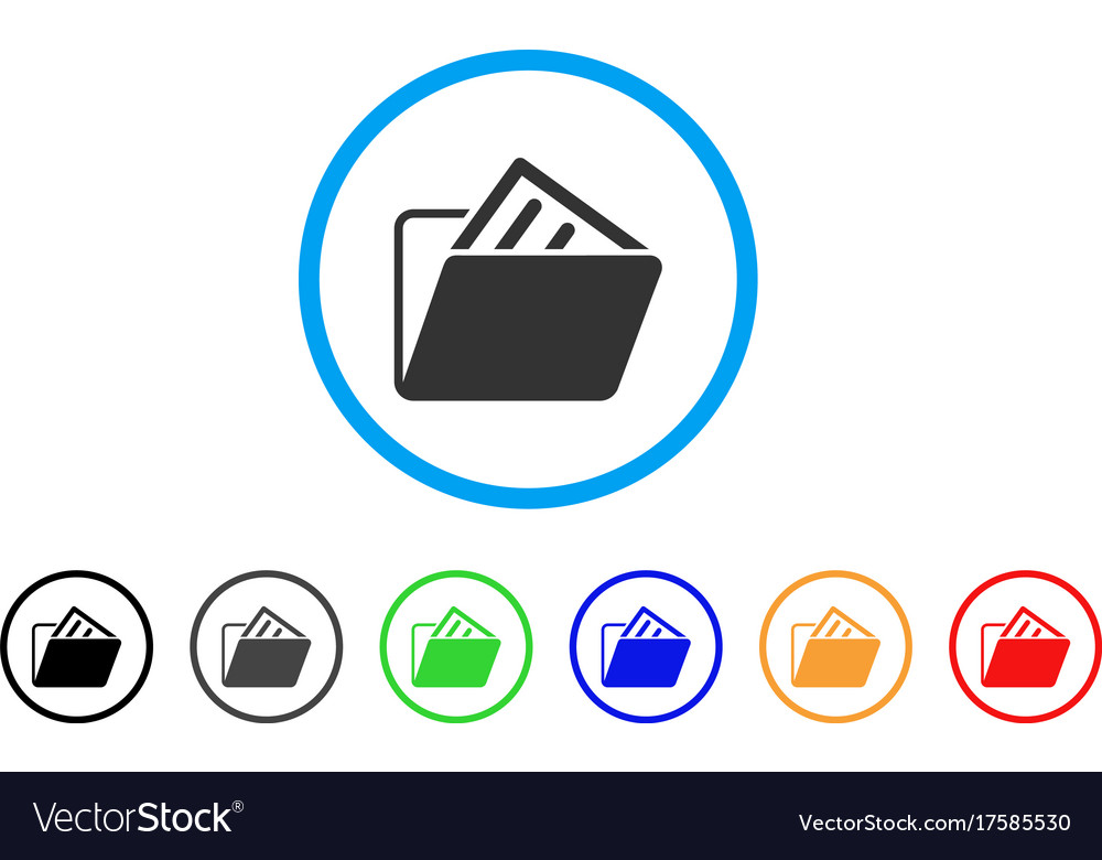 Document folder rounded icon