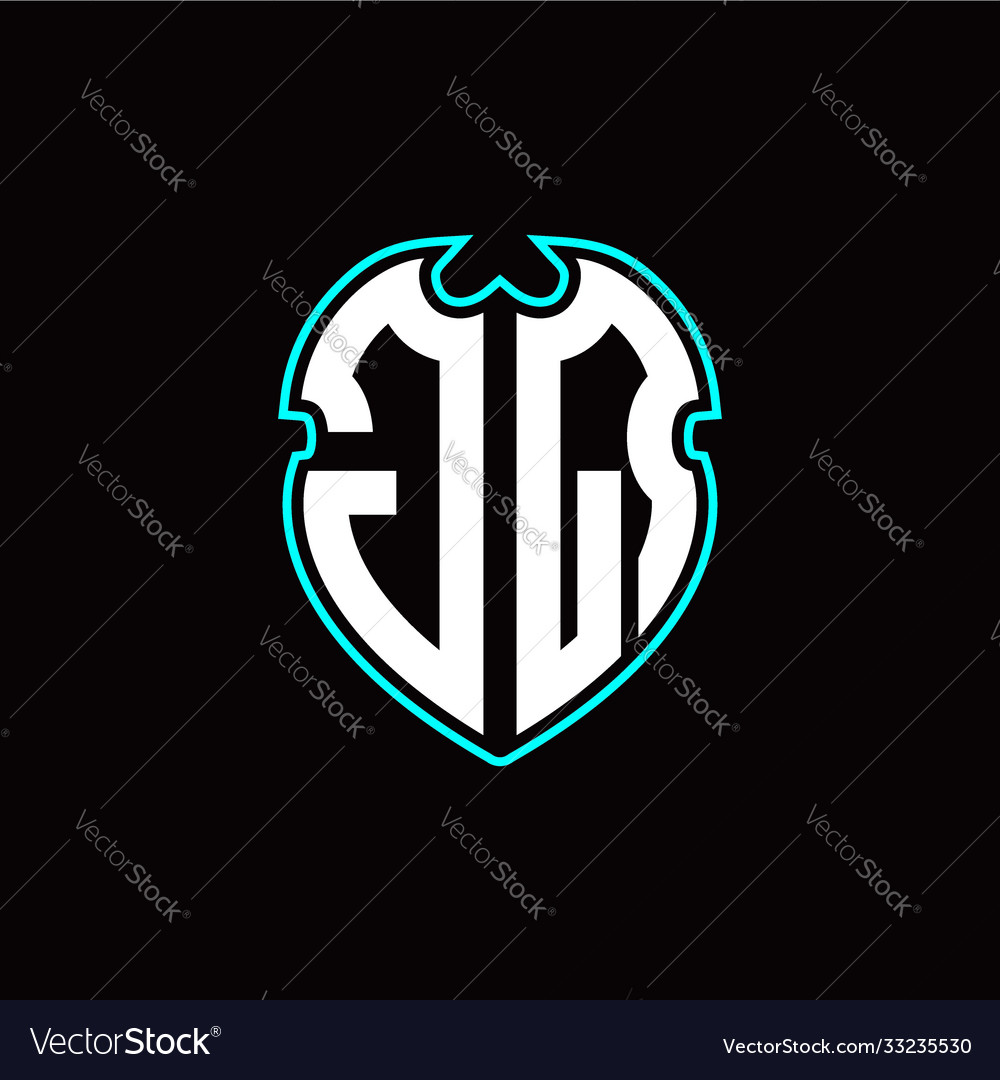 J q initial logo design with a shield shape vector image J q initial logo design with a shield shape