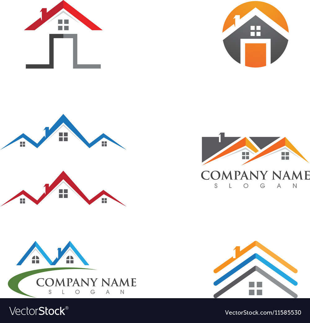 Property logo template Royalty Free Vector Image