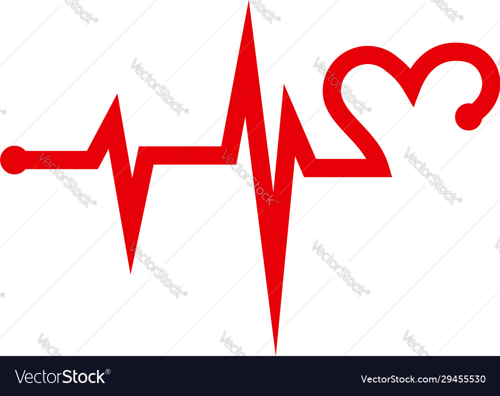 Simple medical logo designs concept pulse Vector Image