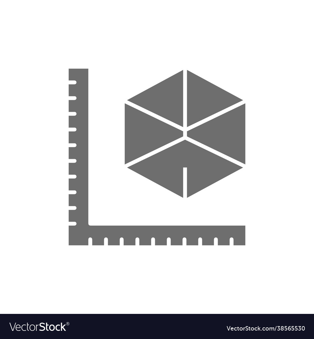 Sizes 3 dimensional model products 3d modeling vector image Sizes 3 dimensional model products 3d modeling