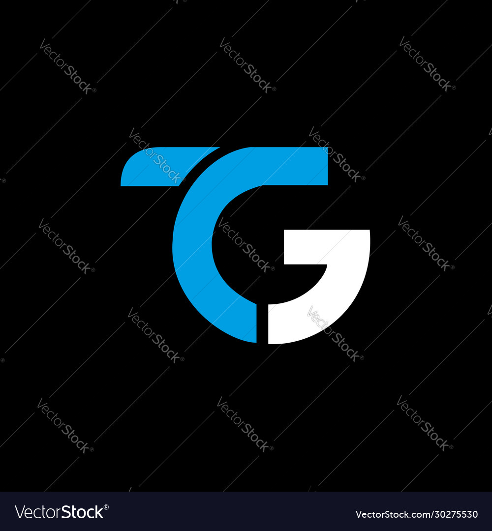 Tg or gt letter logo unique attractive