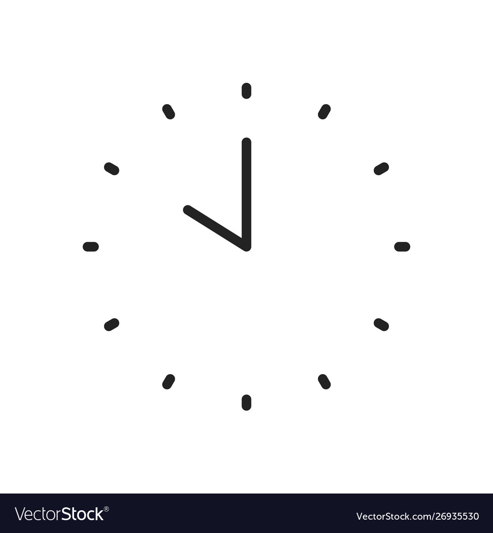 Zeit und Uhr Web-Symbole im Linienstil Timer