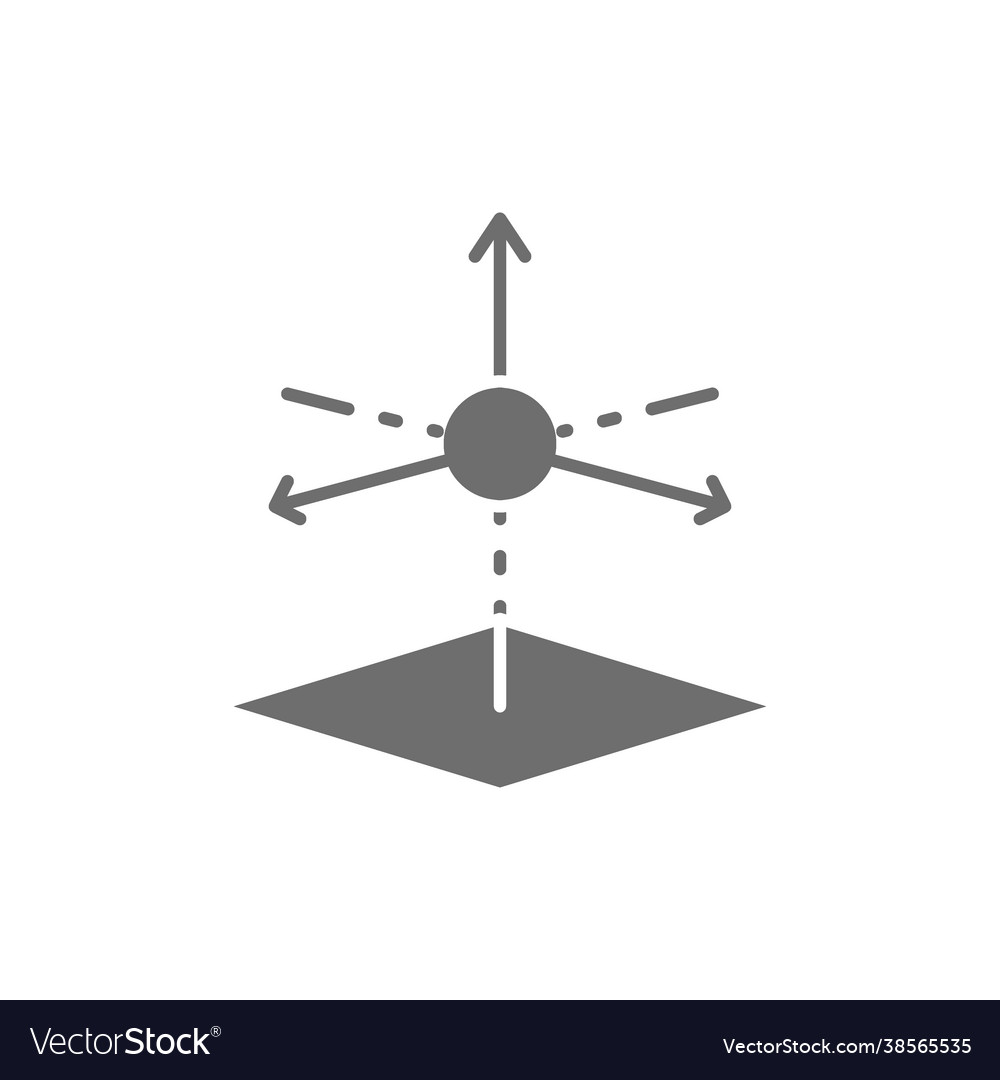 3d product modeling 3 dimensional model grey icon vector image 3d product modeling 3 dimensional model grey icon
