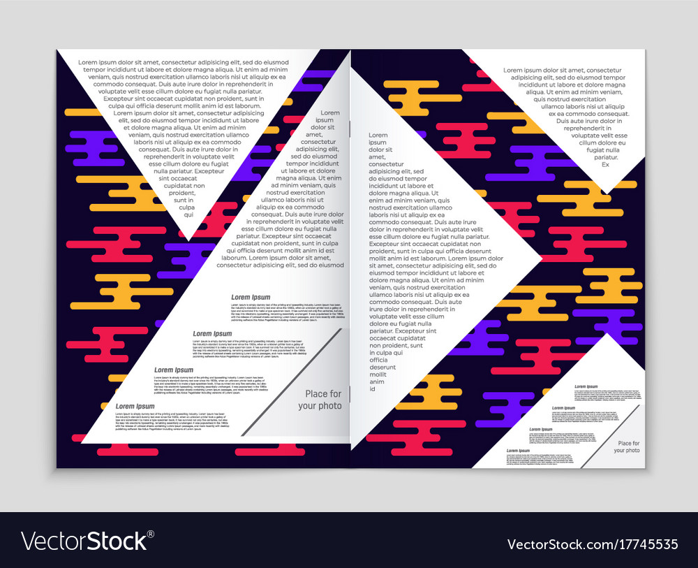 Abstract layout background set for art