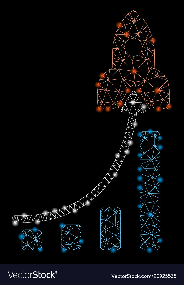 Bright Mesh Carcass Erfolg Venture Start vector image Bright Mesh Carcass Erfolg Venture Start