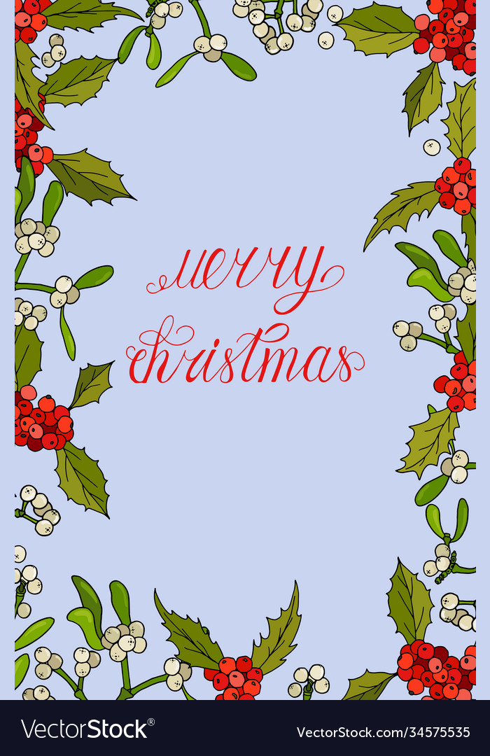 Christmas card Royalty Free Vector Image - VectorStock