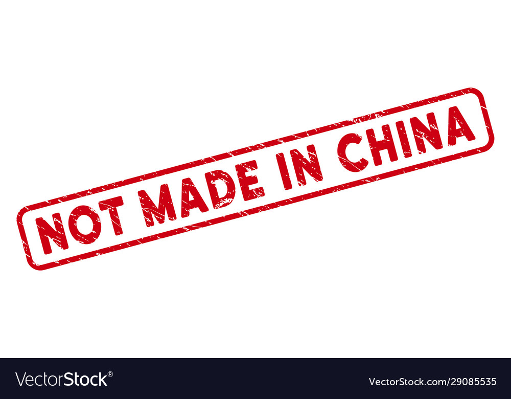 Distress nicht in China-Dichtung hergestellt mit abgerundet vector image Distress nicht in China-Dichtung hergestellt mit abgerundet