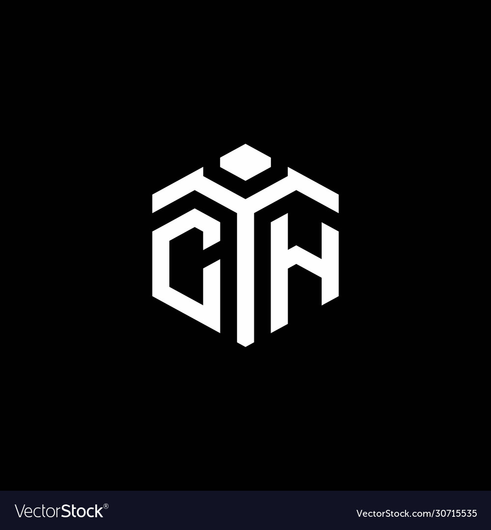 Elegant Monogram 'CH' Logo - Hexagon Style