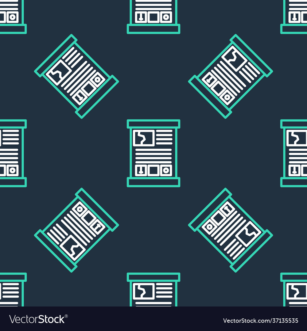 Line game guide icon isolated seamless pattern vector image Line game guide icon isolated seamless pattern