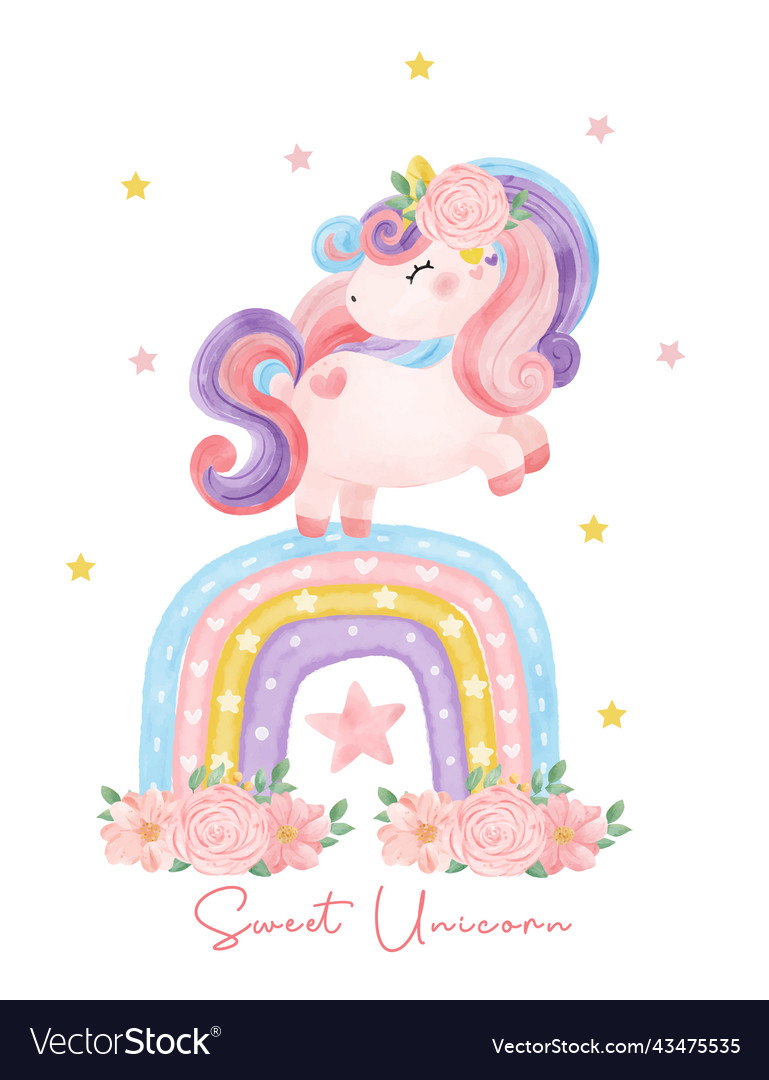 Magische Lila Einhorn
