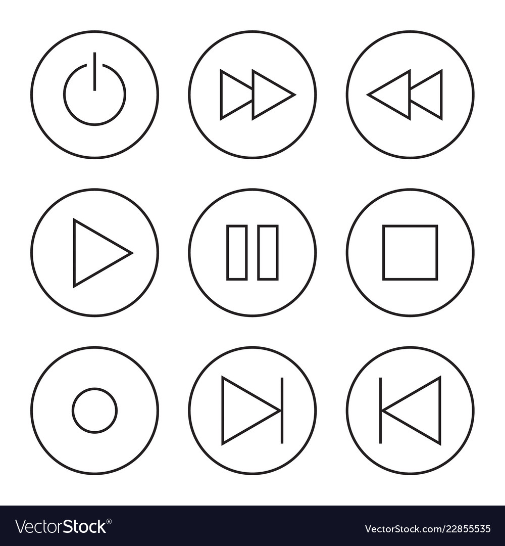 Media player Royalty Free Vector Image - VectorStock