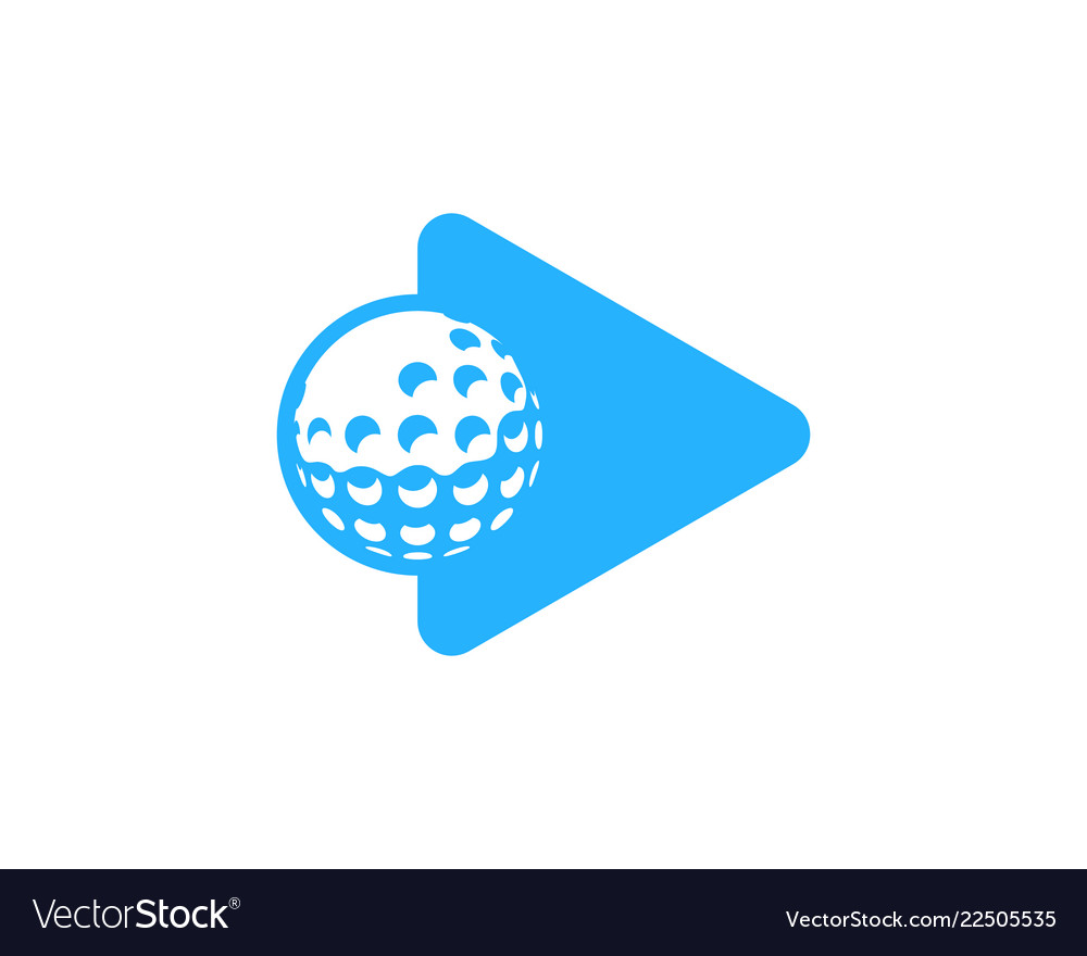 Play Golf Logo Icon Design Royalty Free Vector Image