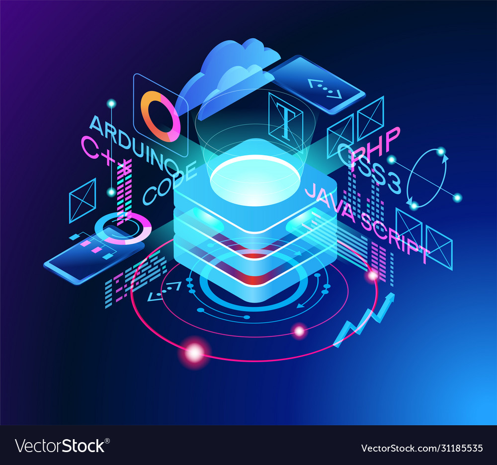 Programming web banner Royalty Free Vector Image