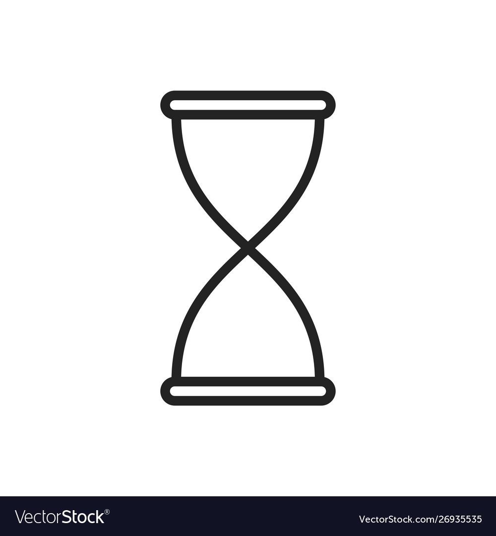 Zeit und Uhr Web-Symbole im Linienstil Timer