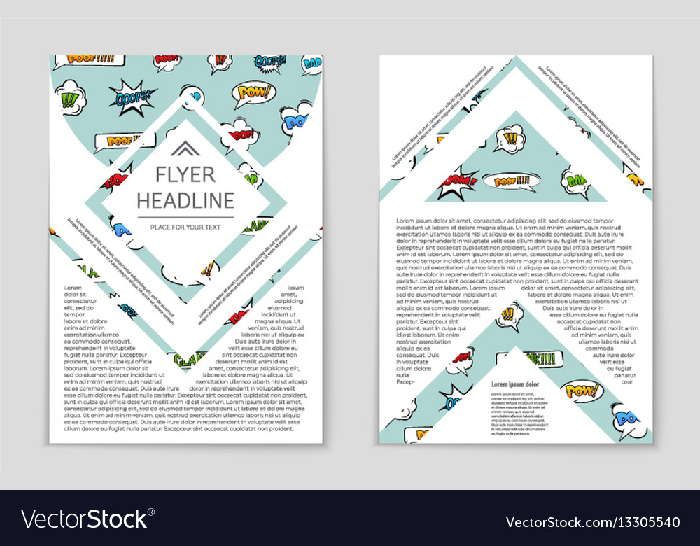 Abstract layout background set for art