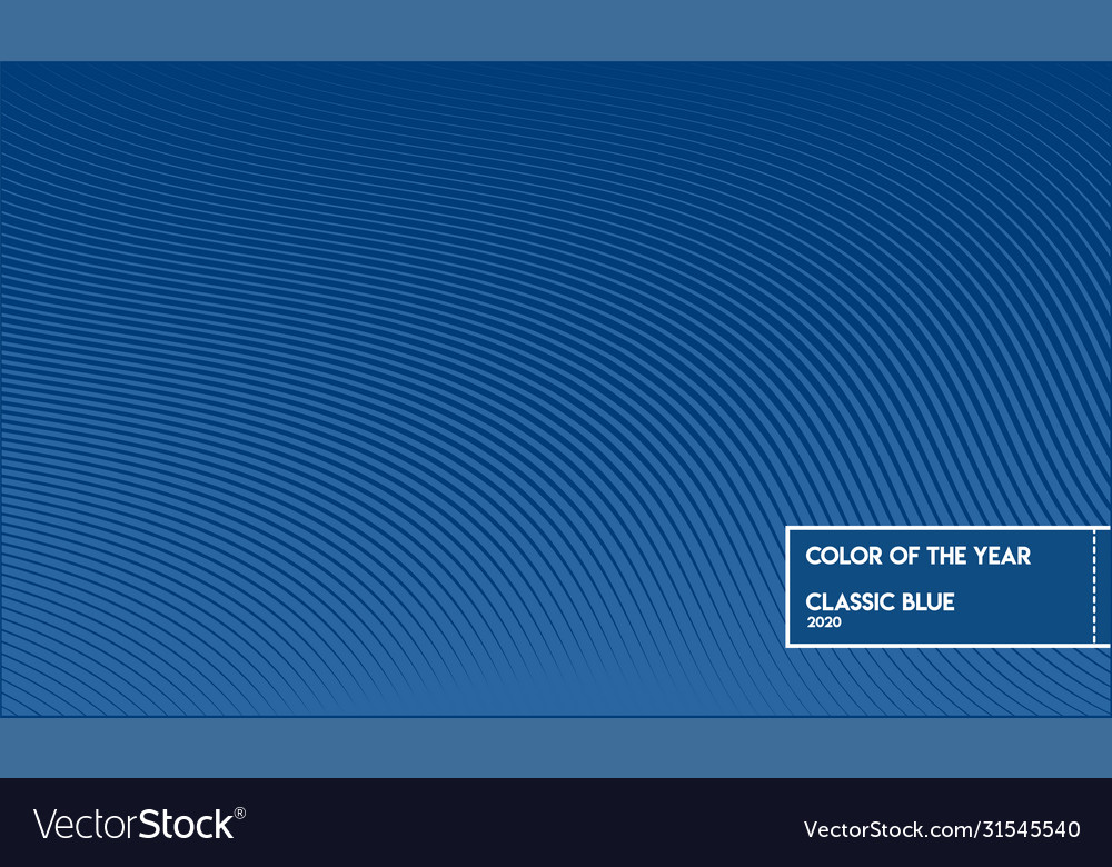 Classic blue color sample Royalty Free Vector Image