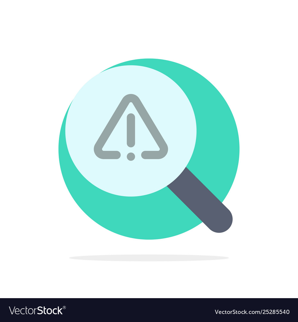 Find search view error abstract circle background vector image Find search view error abstract circle background