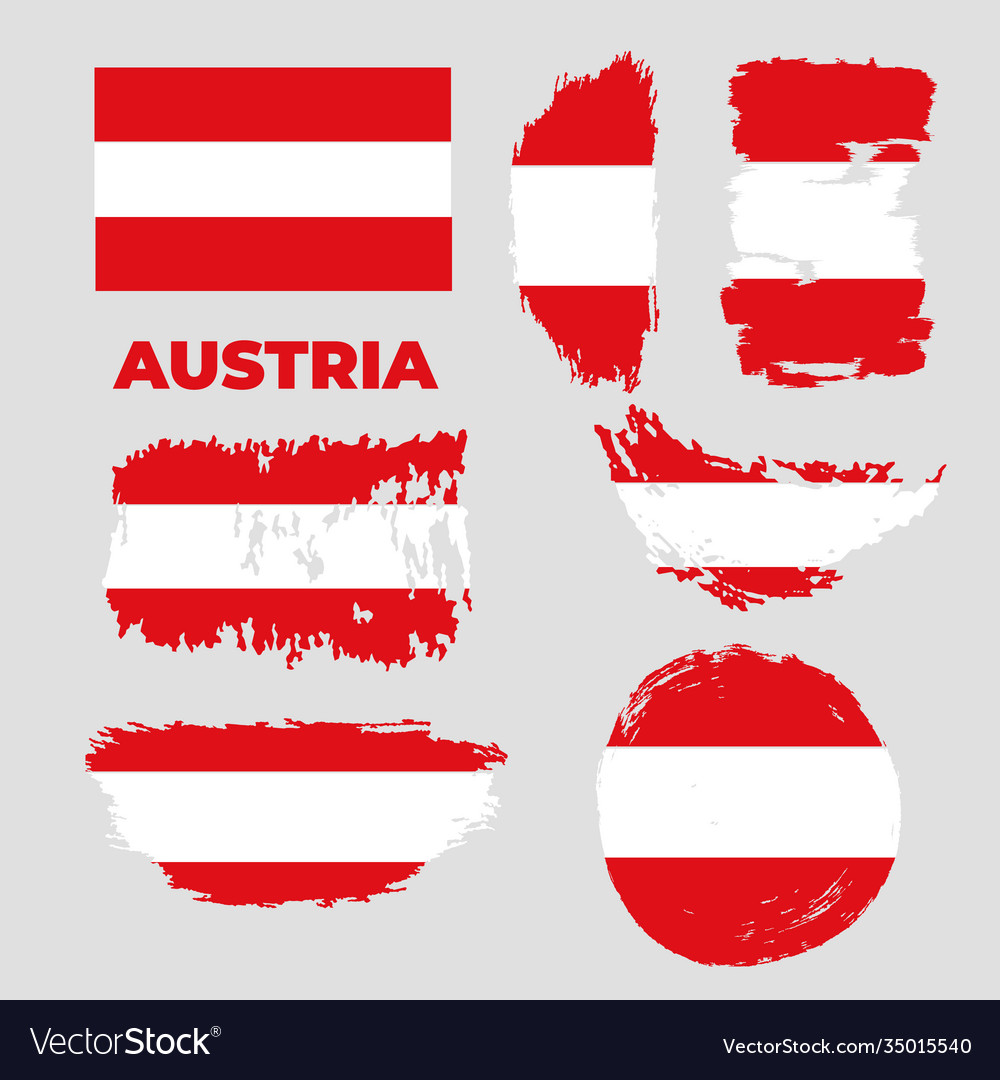 Grunge flag austria