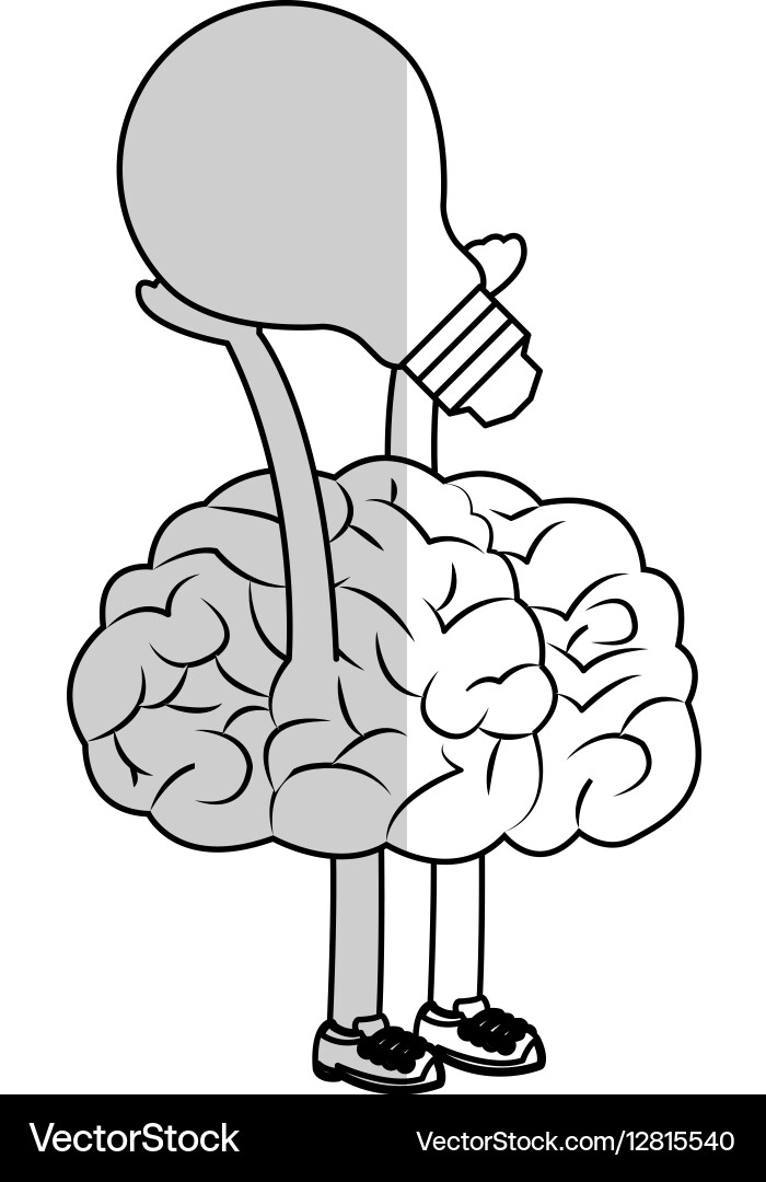 Human brain design Royalty Free Vector Image - VectorStock