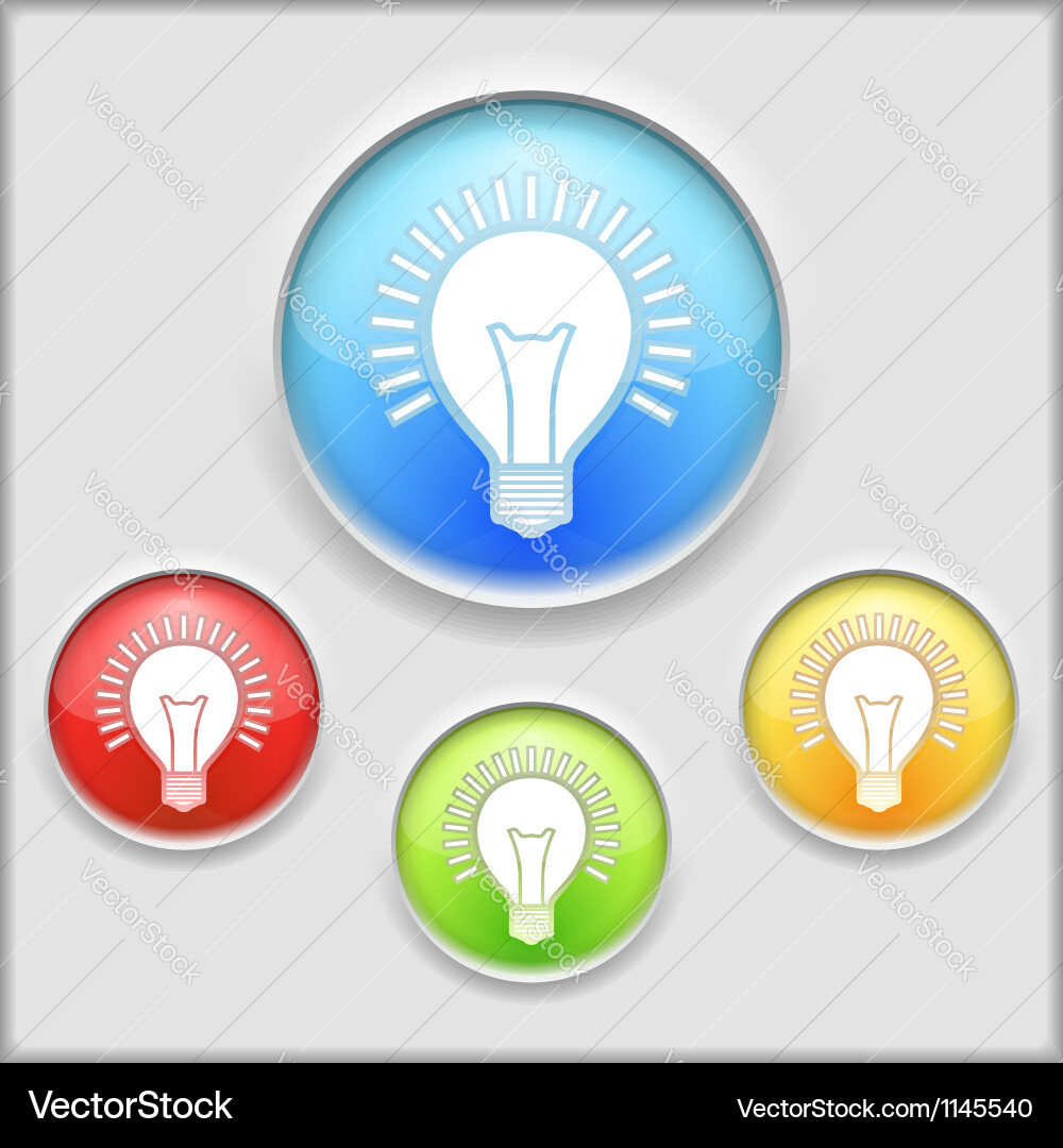 Icon a bulb Royalty Free Vector Image - VectorStock