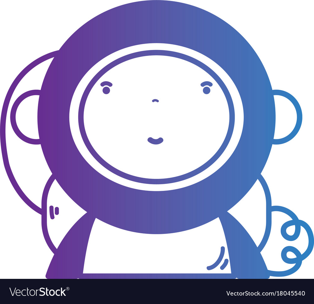 Line boy astronaut with equipment helmet