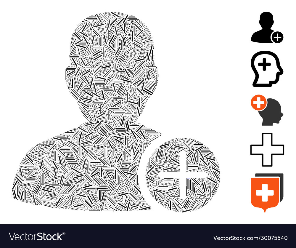 Line mosaic user add vector image Line mosaic user add