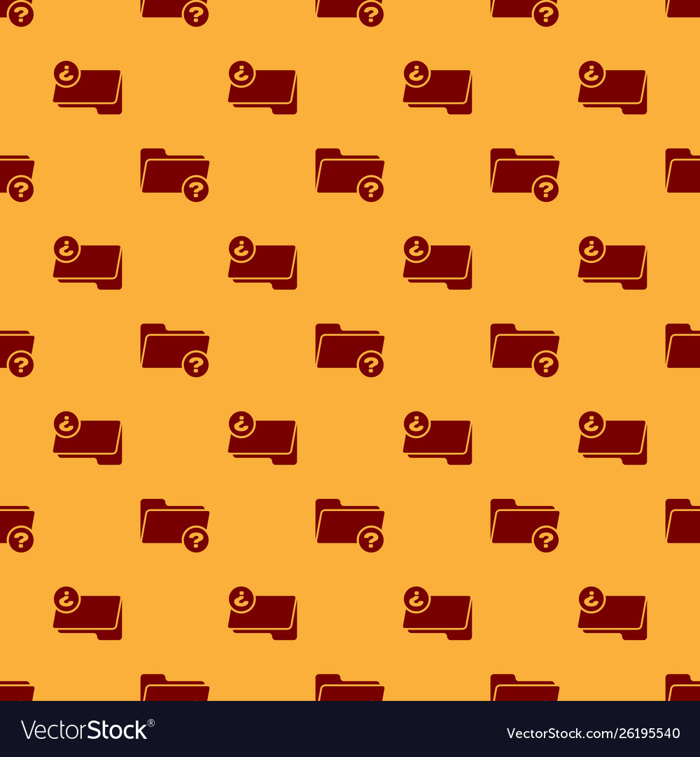 Red unknown directory icon isolated seamless
