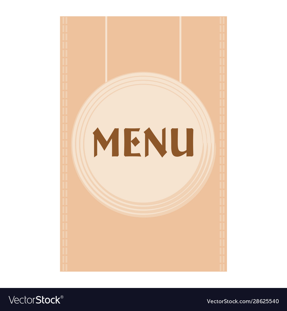 Restaurant menu