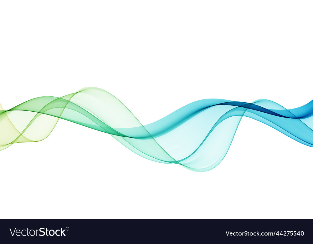 Transparent Wave Flow - Blue & Green