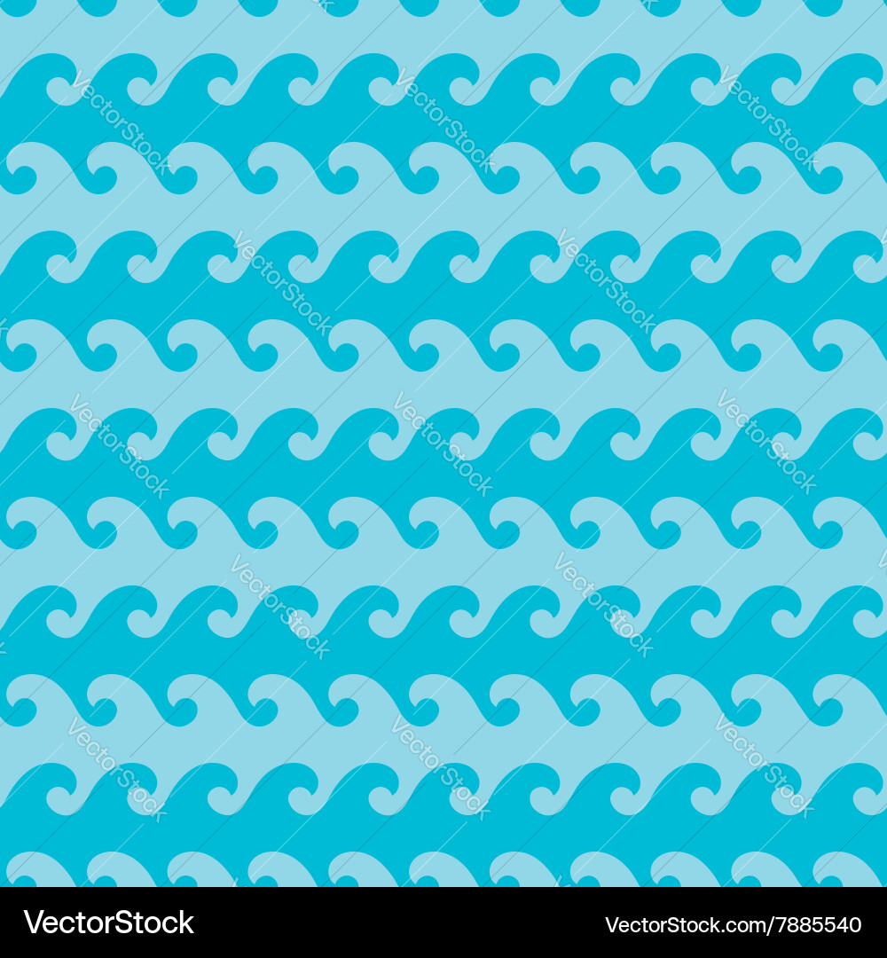 Wave seamless pattern Royalty Free Vector Image