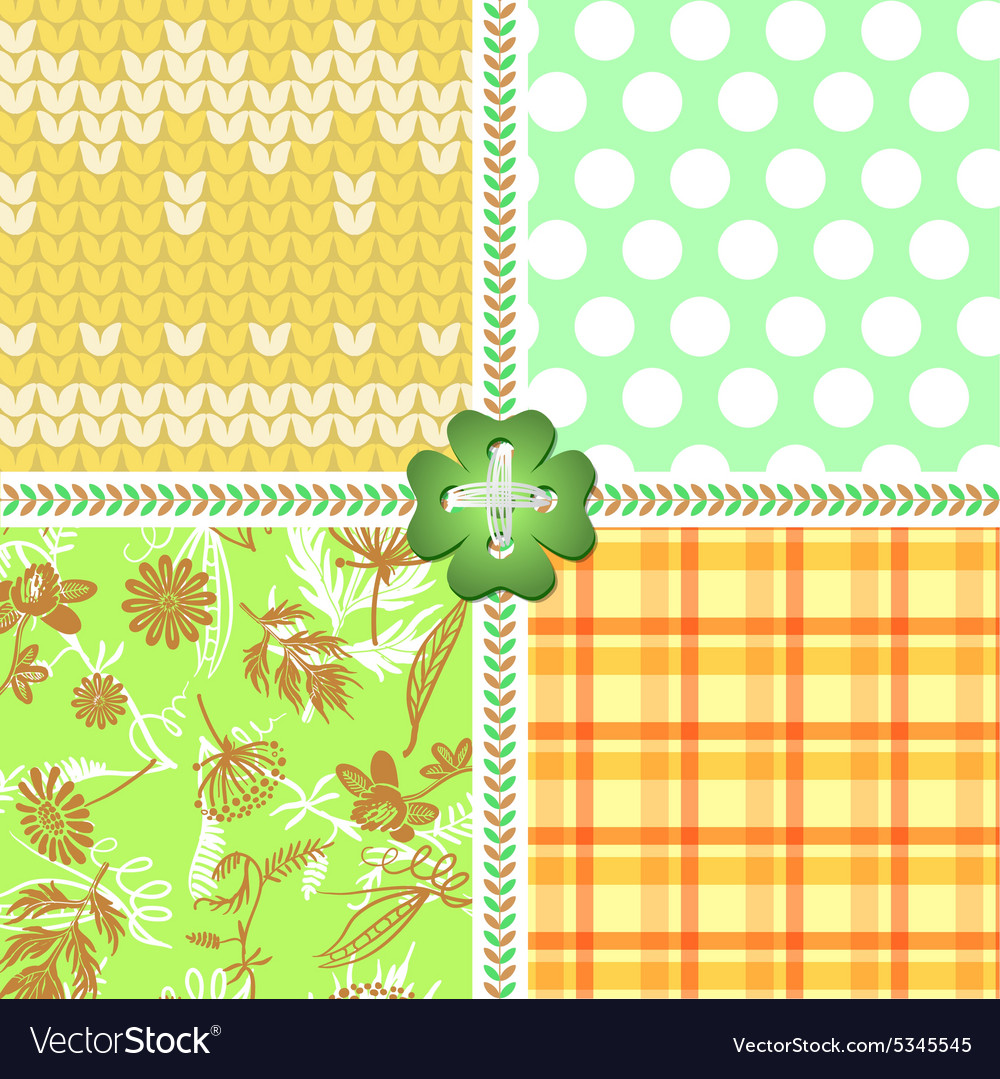 A set of patterns for fabric