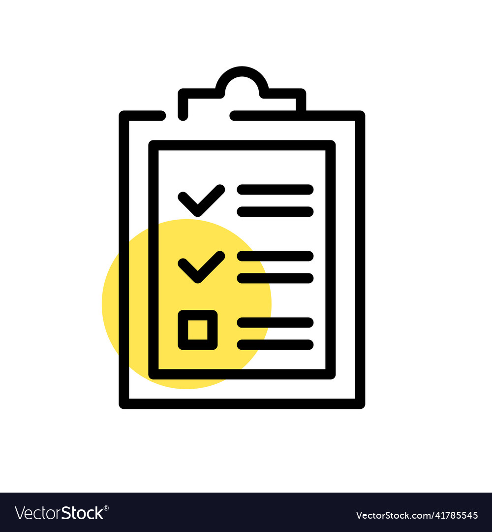Checklist with marked checkboxes pixel perfect vector image Checklist with marked checkboxes pixel perfect