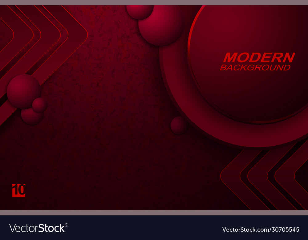 Dark red texture design with gradient round frame vector image Dark red texture design with gradient round frame