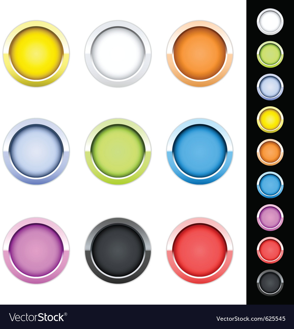 Glossy Button Set