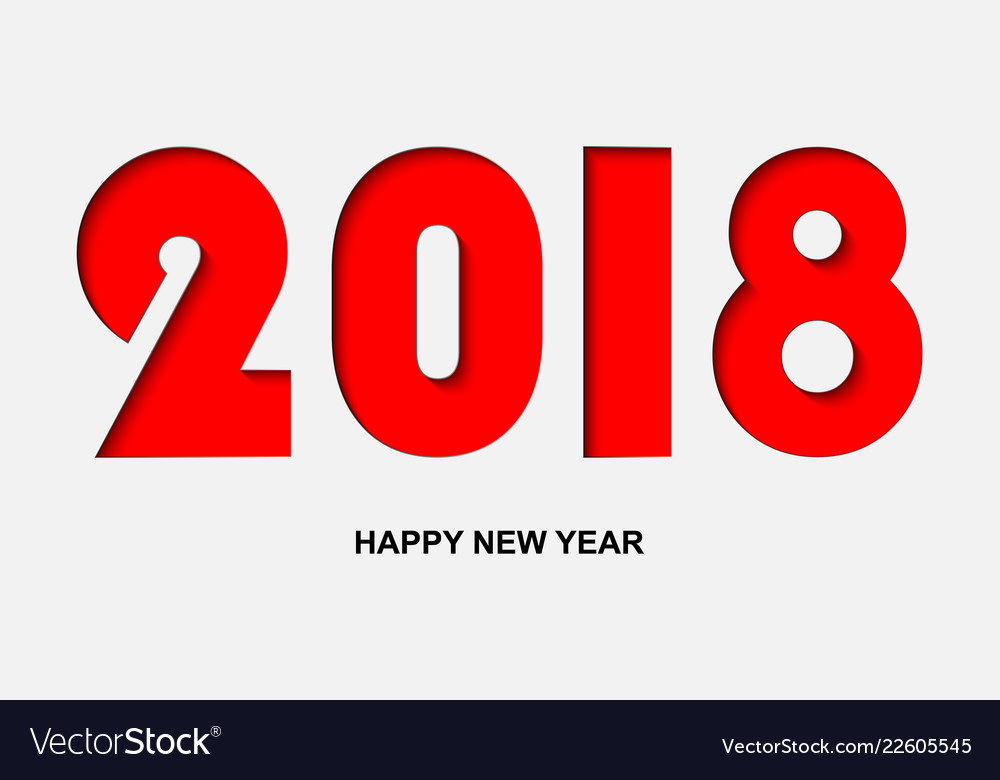 Happy new year 2018 background