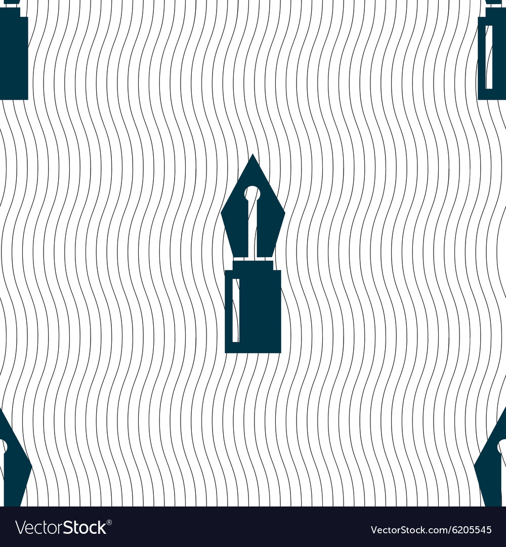 Pen sign icon edit content button seamless pattern