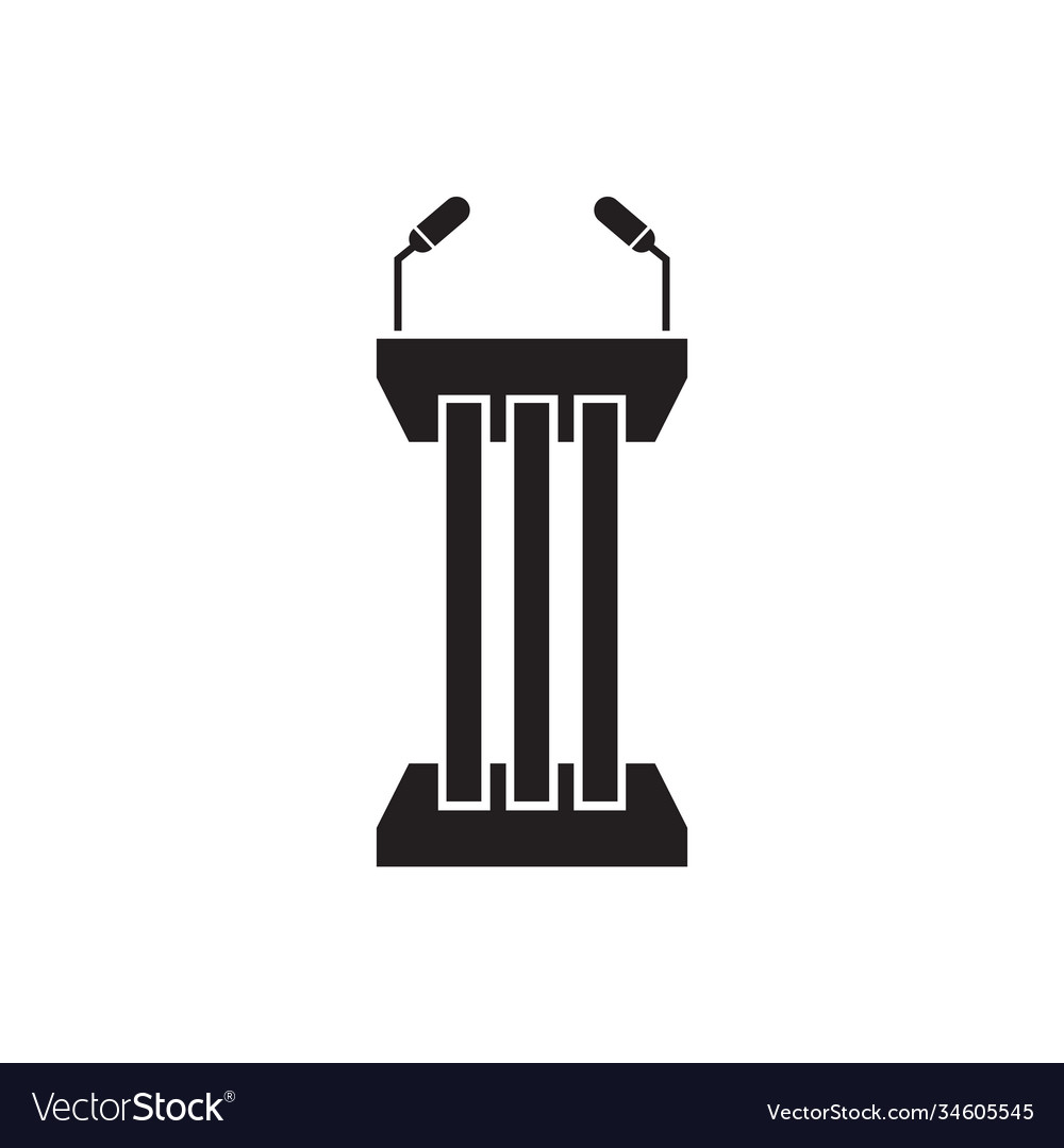 Podium rostrum icon logo design template
