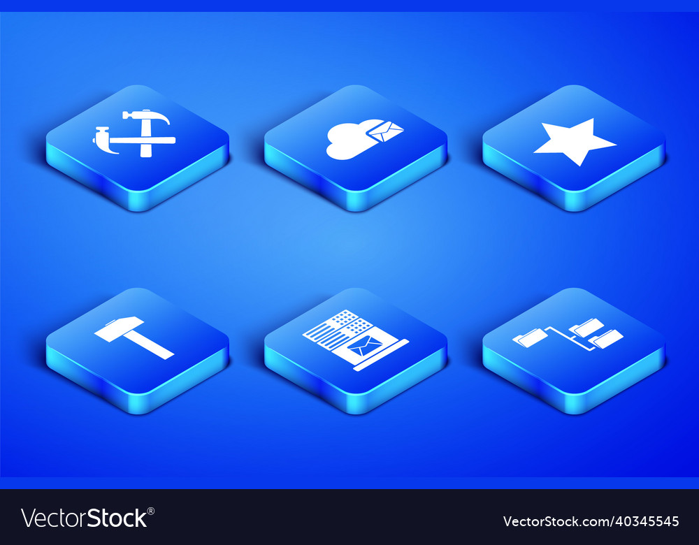 Set folder tree two crossed hammers mail server