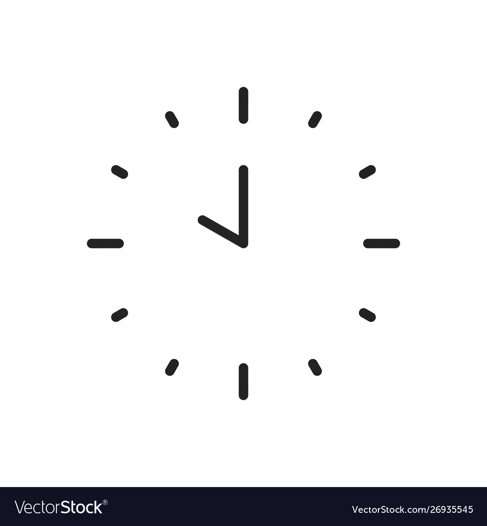 Zeit und Uhr Web-Symbole im Linienstil Timer
