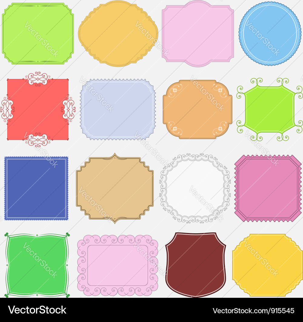 Vintage Labels Royalty Free Vector Image - VectorStock