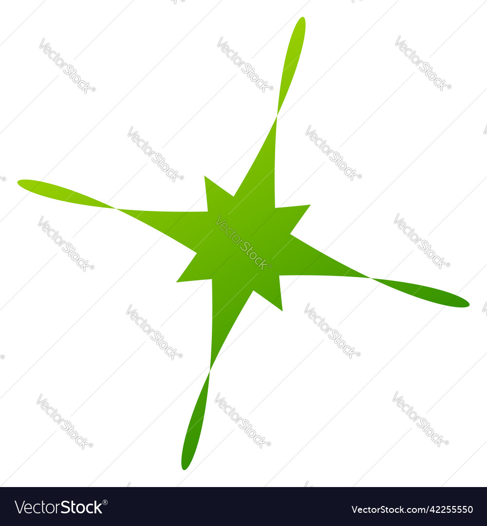 Abstract random geometric shape non figural vector image Abstract random geometric shape non figural