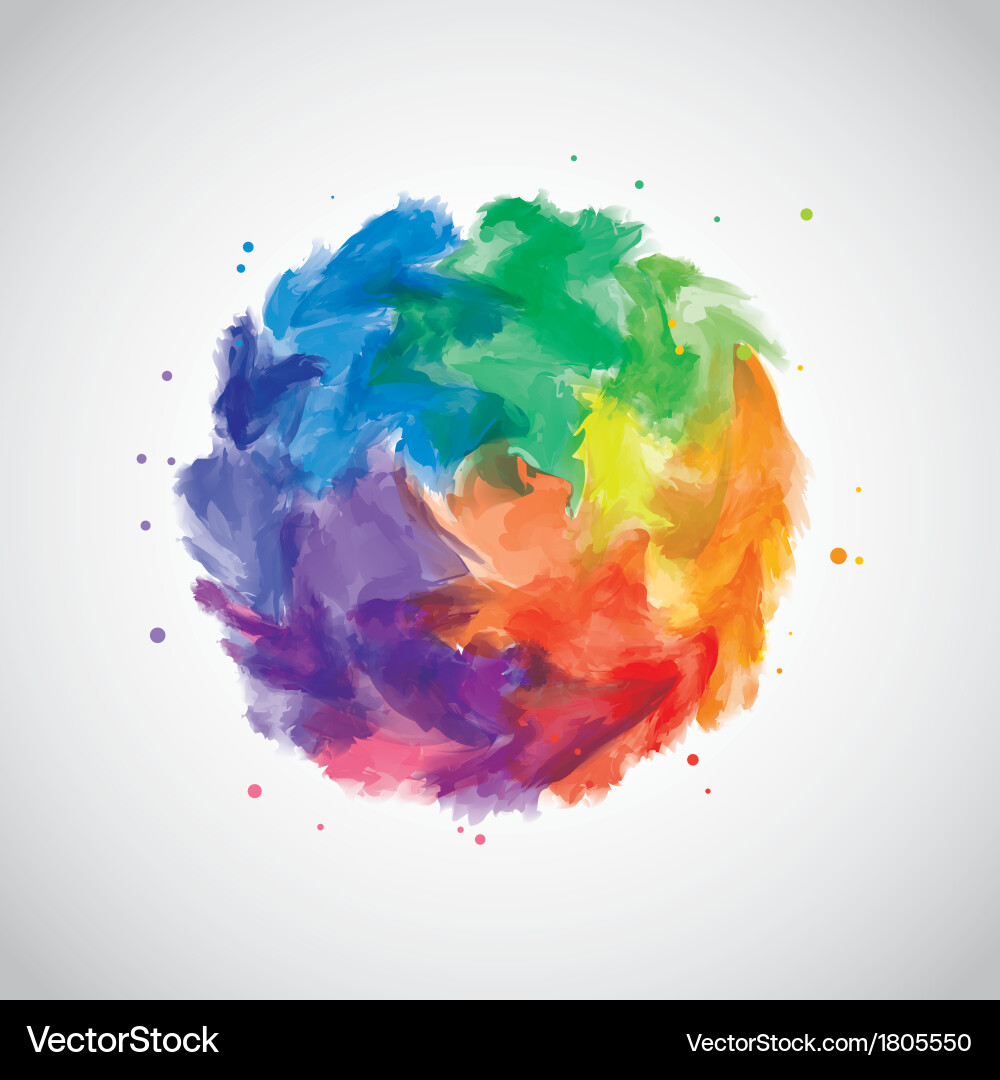 Abstract Watercolor Splash Royalty Free Vector Image
